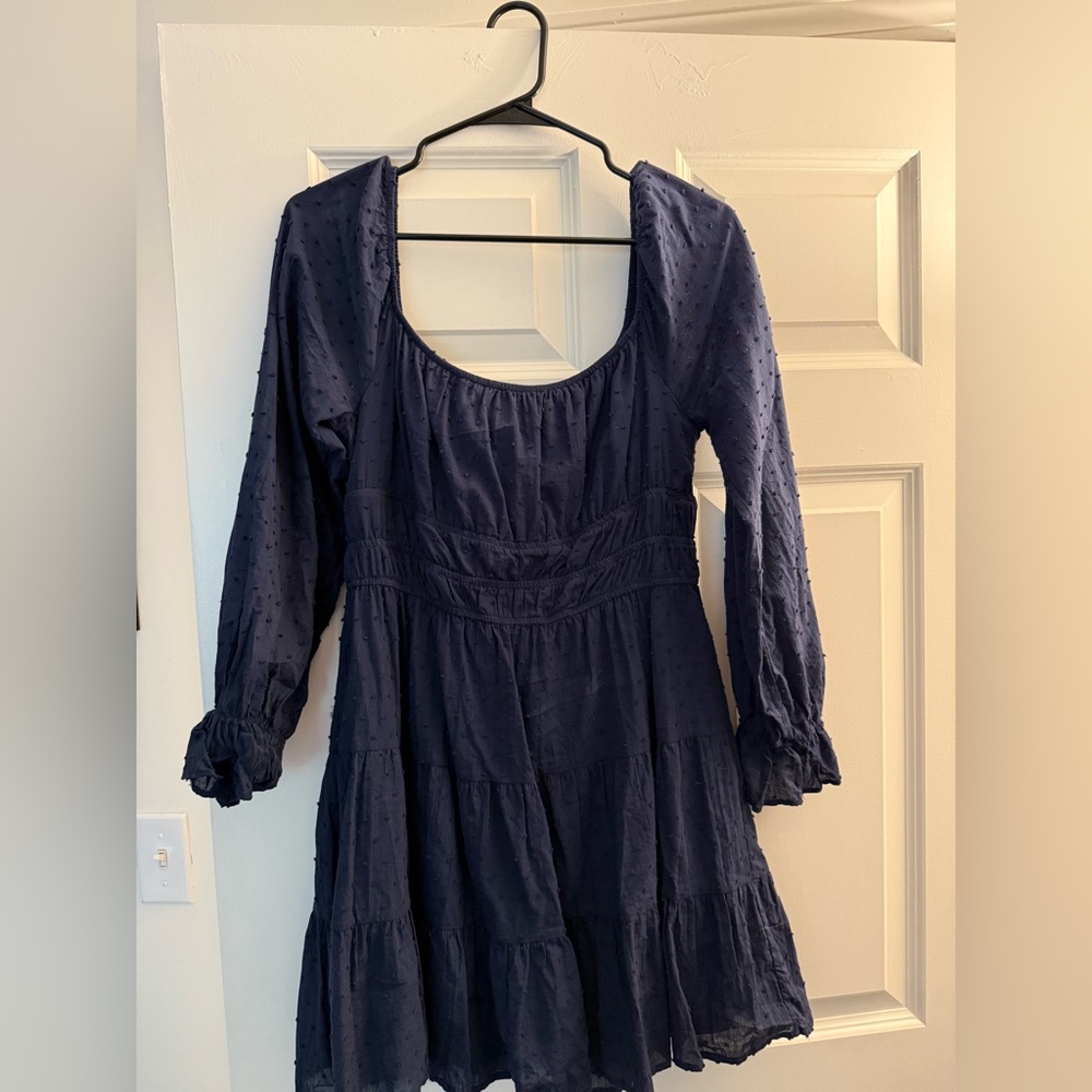 Altar'd State Navy Long Sleeve Dress
